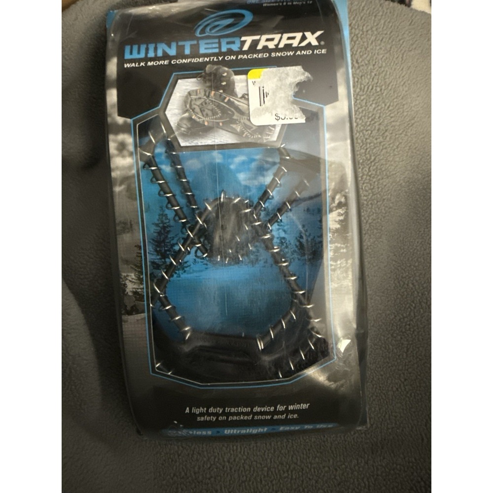 WinterTrax Ice Cleats Snow Traction Grips 1 Size Fits Most NEW Sealed Spikeless